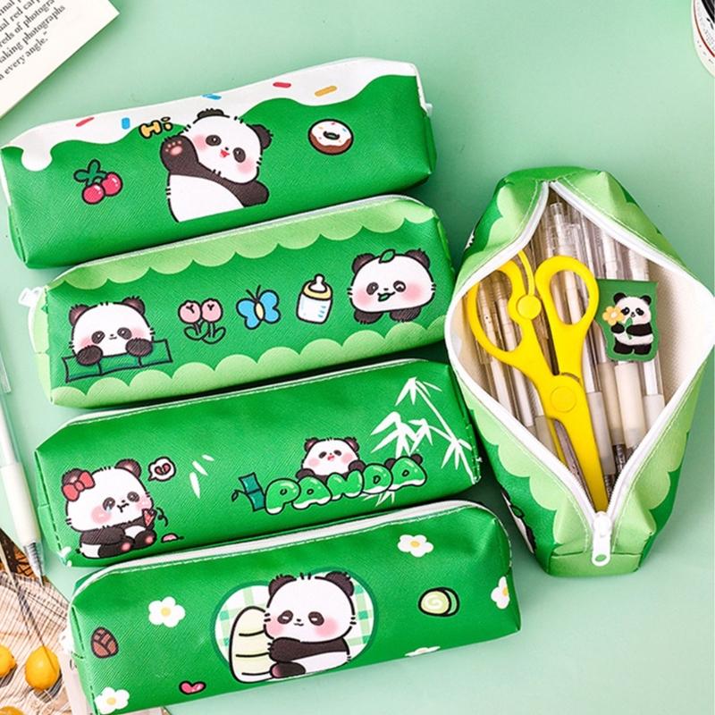 Large Capacity Pencil Case Cartoon Pen Pouches Light Weight Pencil Case Travel Cosmetic Storage Bag for Student Girl