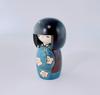 Usaburo Wooden Kokeshi Doll Kojitsu Kimono Girl 14cm Tall Made in Japan