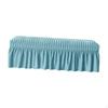 Bench Cover Slipcover Chair with Skirt Rectangle Cushion Seat