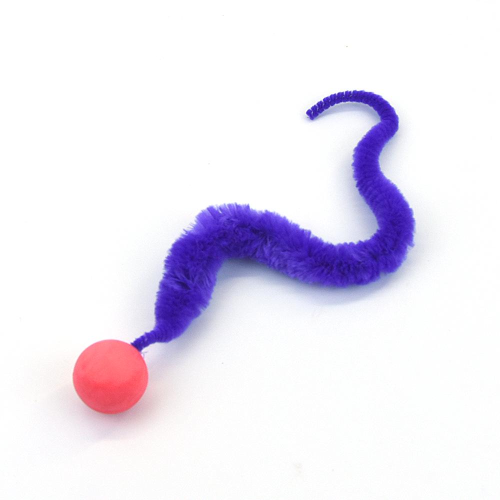 New Cross-Border Cat Teaser: Elastic Caterpillar Ball Plush Toy