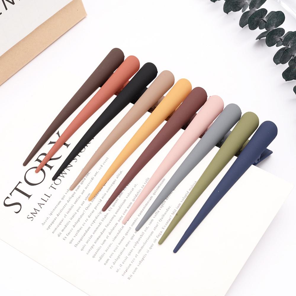 Solid-Color Frosted Hair Clip Non-Slip Hairpin Anti-Drop Hair Fixing Clips Hair Styling Tool For Women Girls Hair Accessories