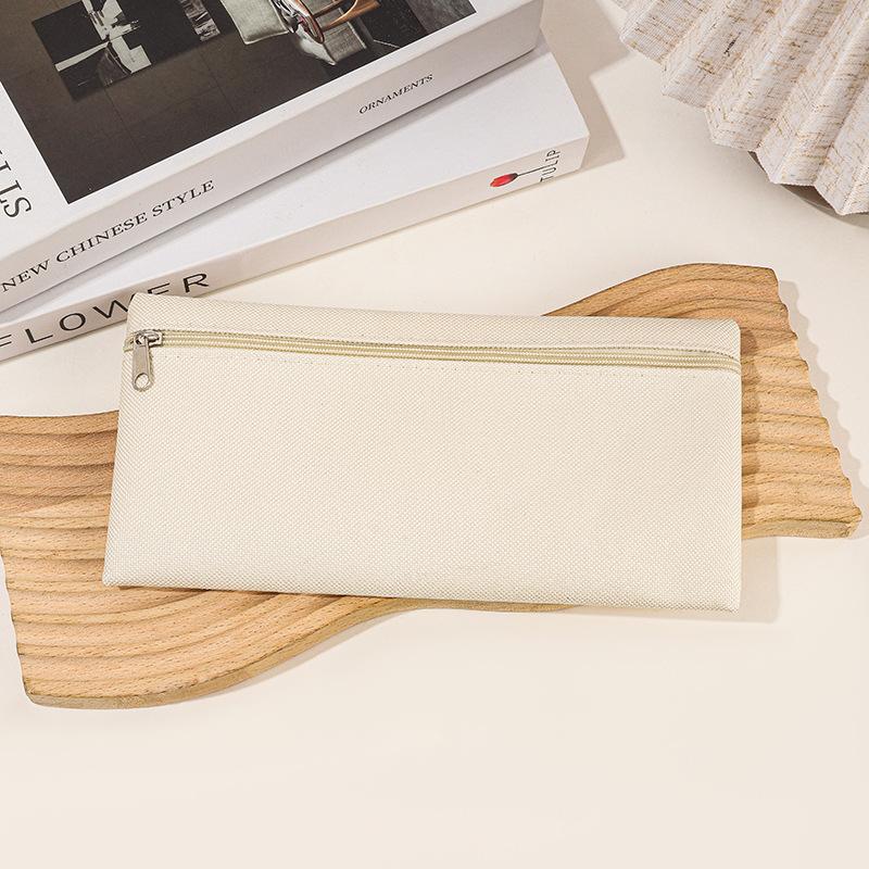 Polyester Pencil Case Zipper Design Pencilcase Large Capacity Storage Stationery Back-to-school Gift Pencil Case