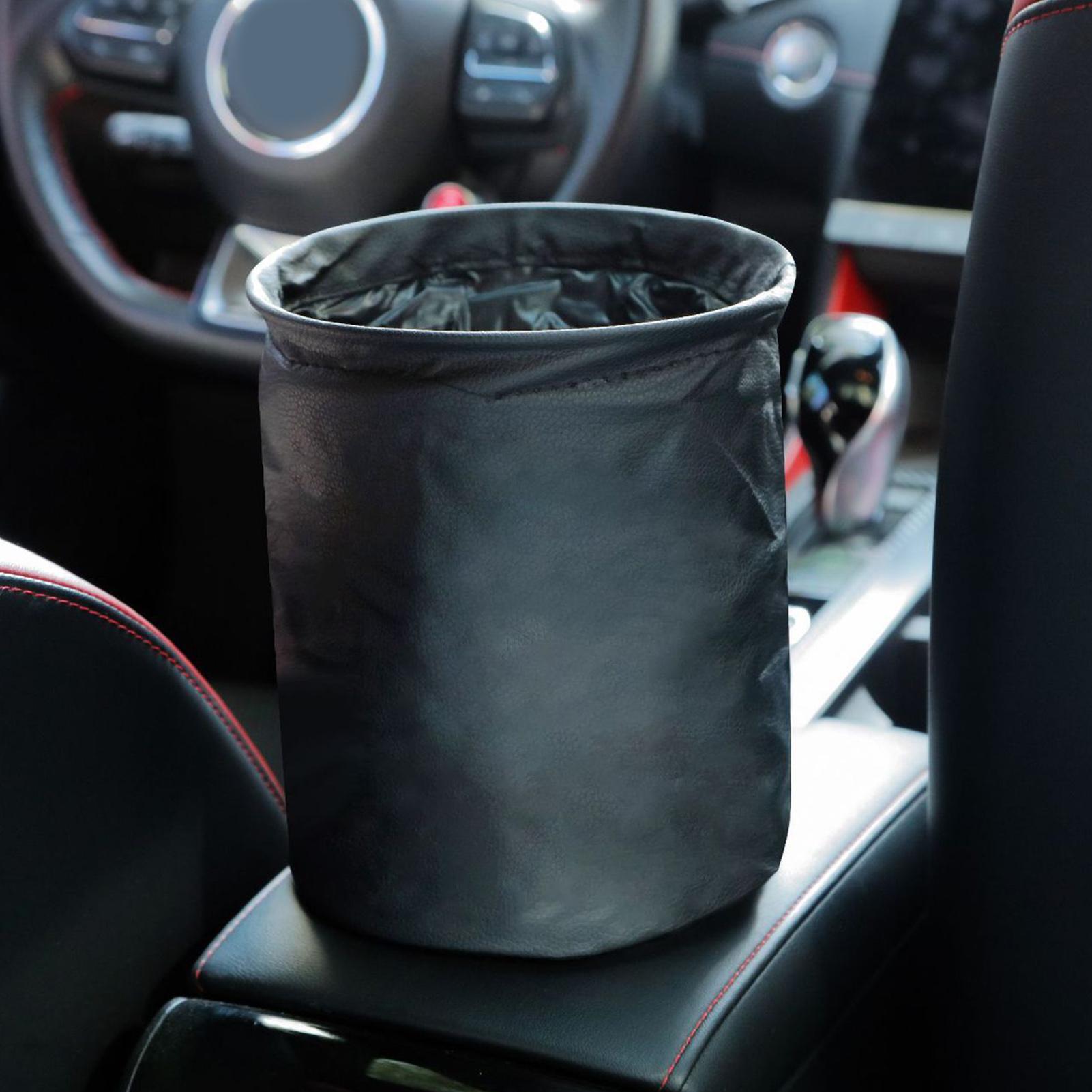 

Car Trash Can 0.9 Gallon Automotive Waste Organizer Vehicle Front Seat Storage Box For Sedans Suvs Trucks Rvs Road Trip Daily чёрный