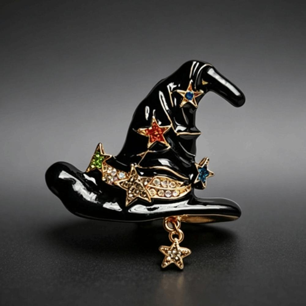 Creative Witch Hat Pin Vintage Clothing Accessory New Halloween Brooch  Halloween Party