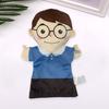 Family Hand Puppet Cute Grandparents Parents Son Daughter Cartoon Doll Plush Gloves Parent-child Interaction Role-Play Toy Imaginative Pretend Play