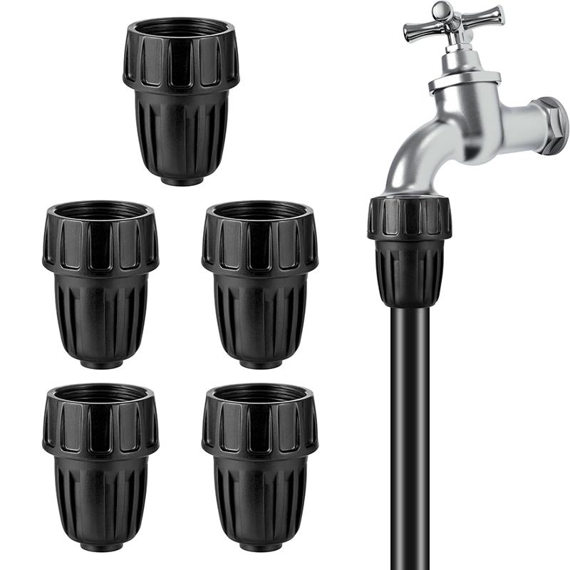 5pcs Drip Irrigation Tubing Faucet Adapter 3/4 To 13/16mm Irrigation Hose Adapter 3/4 Inch Faucet Connector Garden Hose Adapter