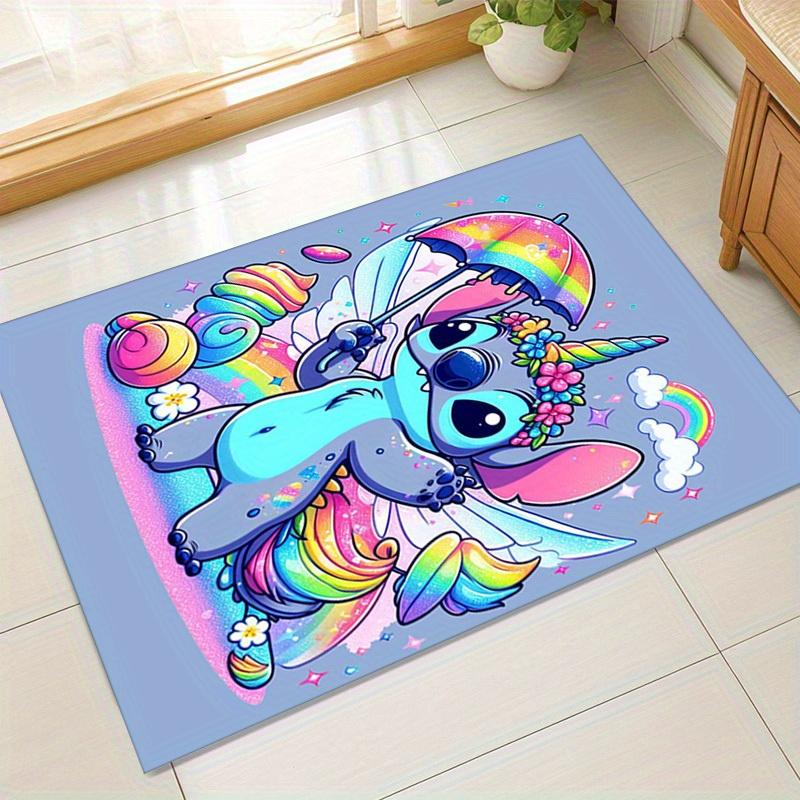 

1pc. Magical Unicorn Stitch Rainbow Outdoor Rug for Home Decor, Office Carpet Gift, Cute Fantasy Floor Matz0410129 60cm by 90cm