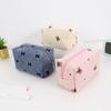 Kawaii Corduroy Travel Cosmetic Lipstick Skincare Storage Bag Toiletry Kit Women Makeup Handbags Organizer Pouch Bag Pencil Case