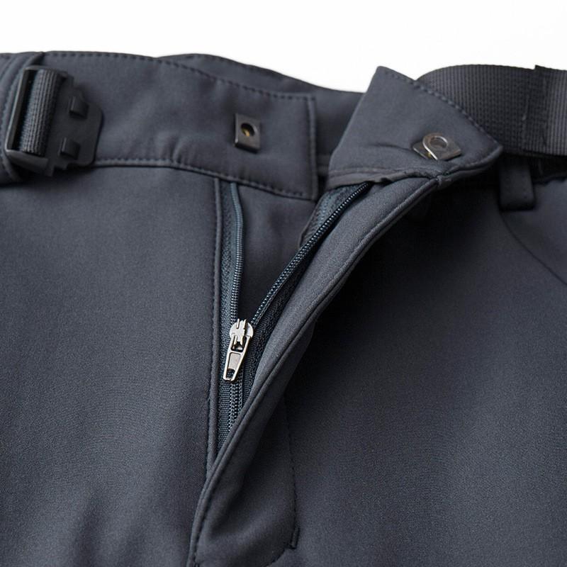 Mens Fleece Lined Softshell Pants Windproof Waterproof Hiking Skiing Outdoor Activities