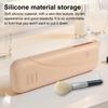 Silicone Makeup Brush Storage Bag Waterproof Portable Travel Multi-functional Toiletries Cosmetic Brush Organize Case Pouch