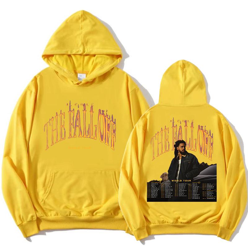 THE FALL OFF Welttournee 2026 Hoodies J. COLE Rapper Design Grafik Sweatshirt Unisex Streetwear Locker Fleece Kapuzenpullover