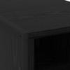 Nightstand Black Oak Effect 39.5 x 30 x 50 cm Engineered Wood