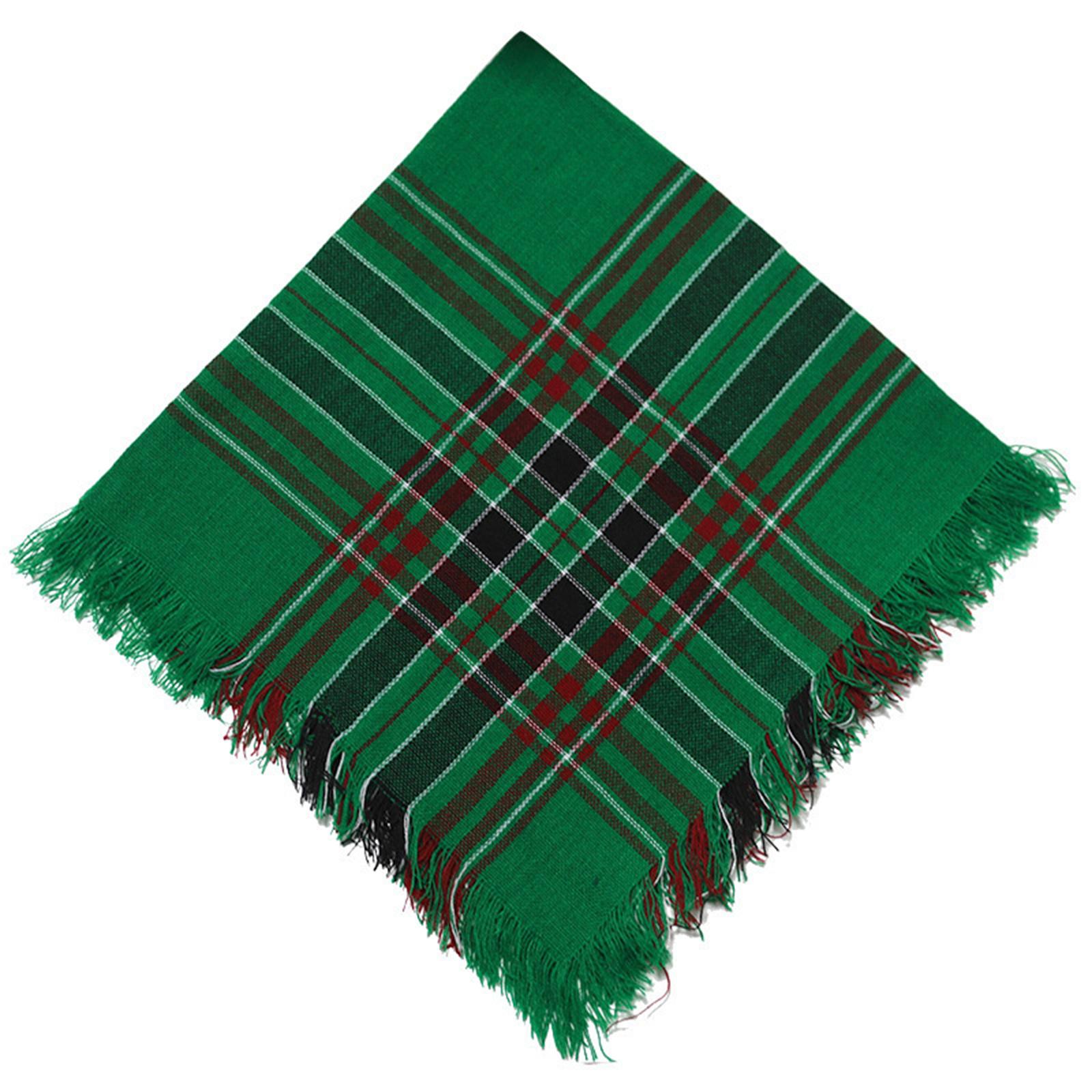 

Многофункциональный клетчатый шарф-шаль-палантин, мягкая дышащая бандана для городских женщин, модная и удобная для разных возрастов зелёный