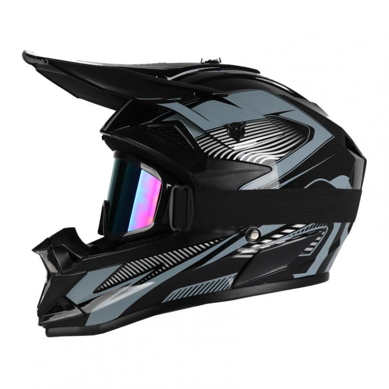 Full Face Off-Road Motorcycle Helmet ABS Material DOT Certified Adult Trail Dirt Bike Riding