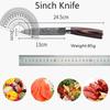 Coltello da cucina affilato in acciaio inossidabile, coltello da cucina laser Damaso per disossare e sbucciare, coltello da cucina da 5 pollici, accessori da cucina per tagliare la carne
