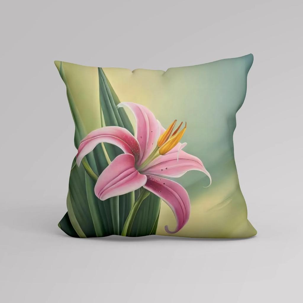 Blumenmuster Dekorativer Kissenbezug Auto Sofa Quadratisches Kissen Kissenbezug