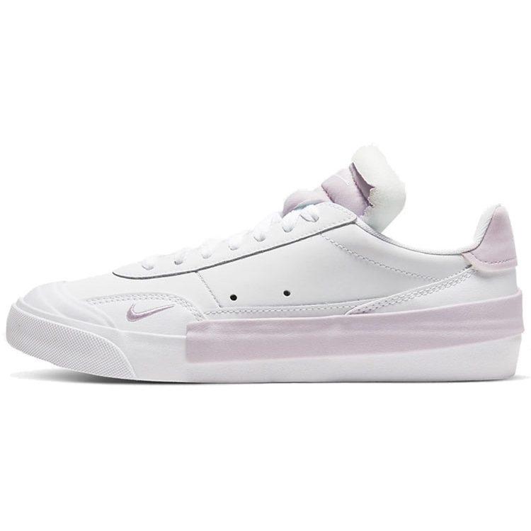 Nike Drop Type PRM Leather Low Top Skateboard Shoes Ice Light Purple Unisex CQ4383-103