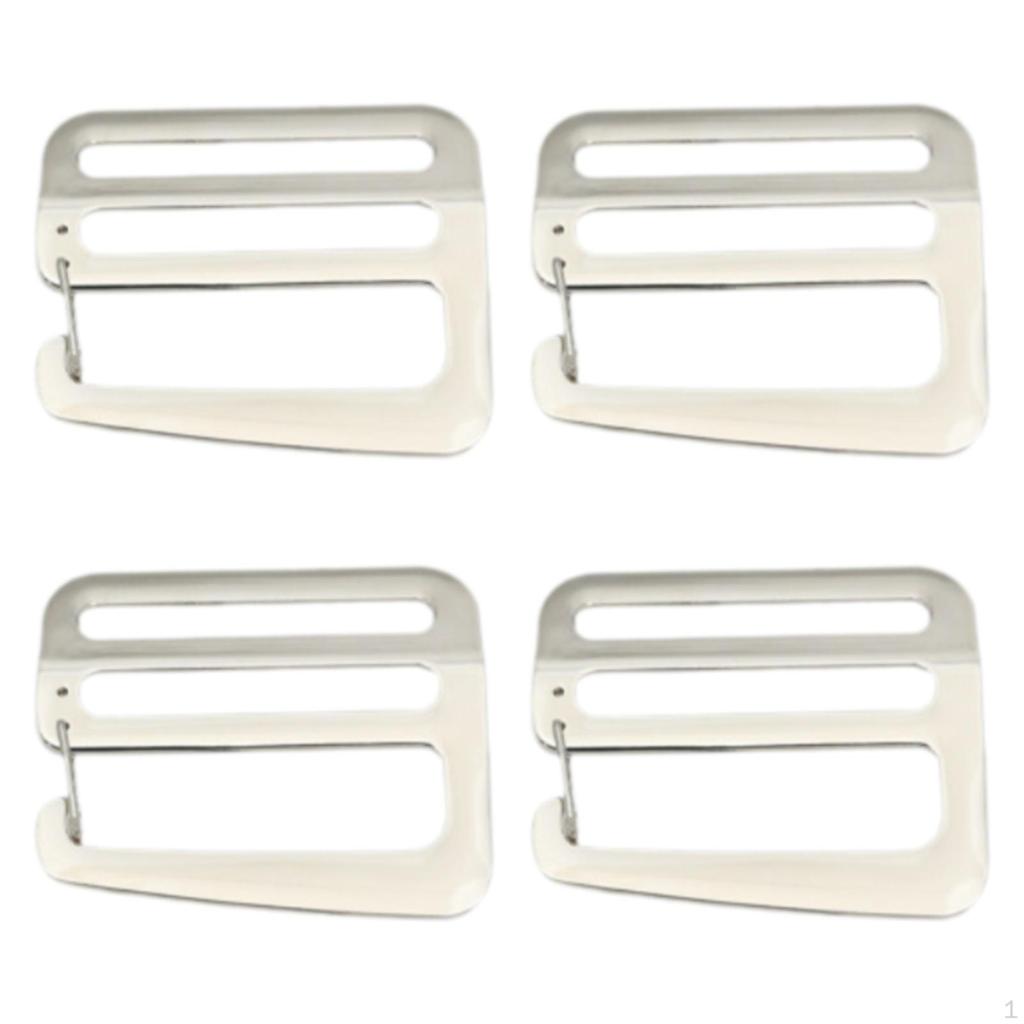 4 G Hook Wave Buckles 1.5 Inch Metal Hardware for Backpack Strap And Handbag