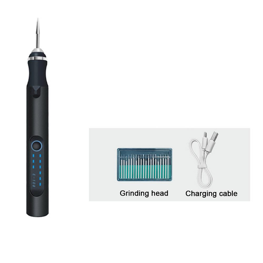 

Маленькая электрическая шлифовальная машина с 3-ступенчатой регулировкой, перезаряжаемая электрическая полировальная ручка, электрический чип чёрный