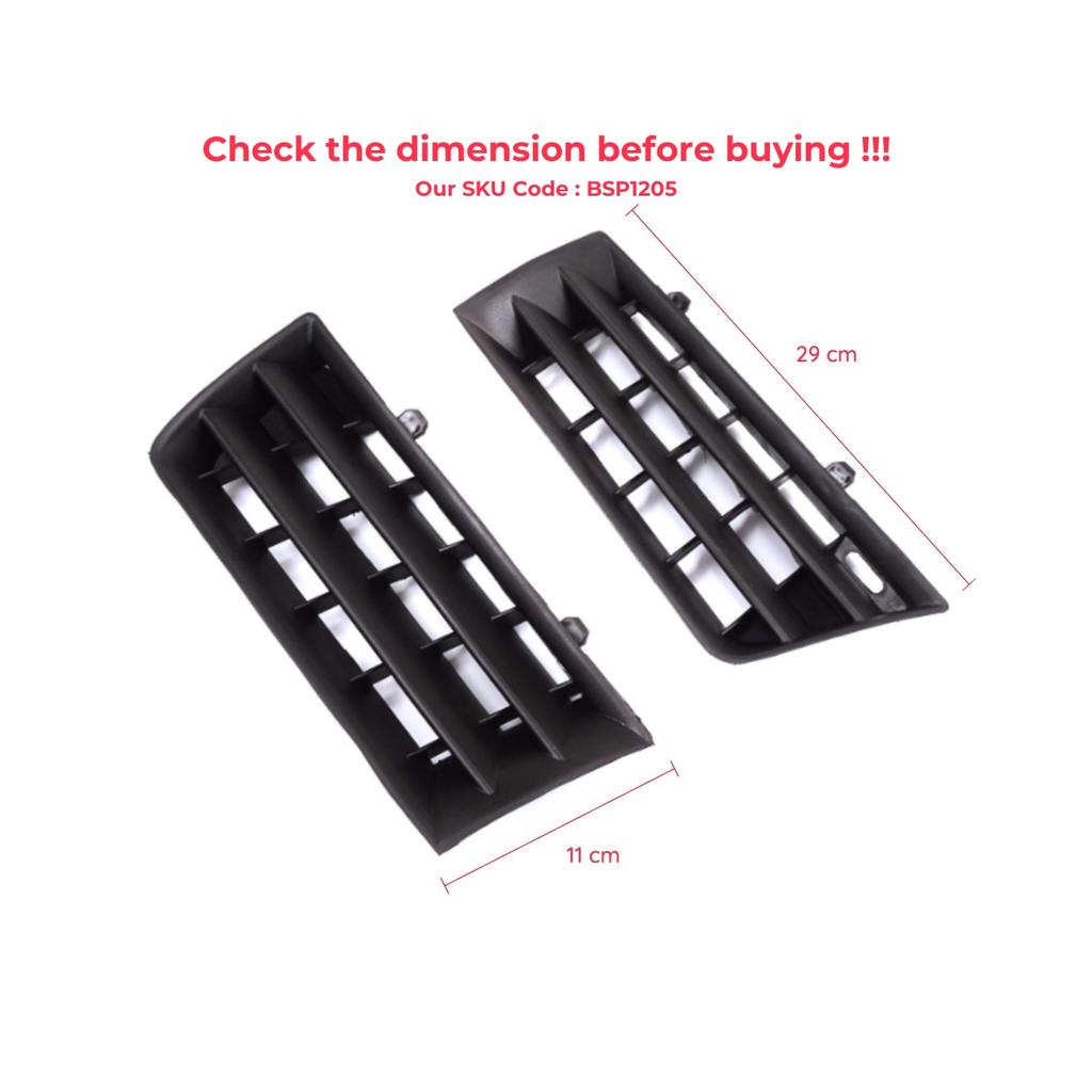 BSP1205 Mřížka větracího otvoru předního nárazníku Levá pravá pro Renault Megane MK2 2002-2006 před faceliftem 8200114156