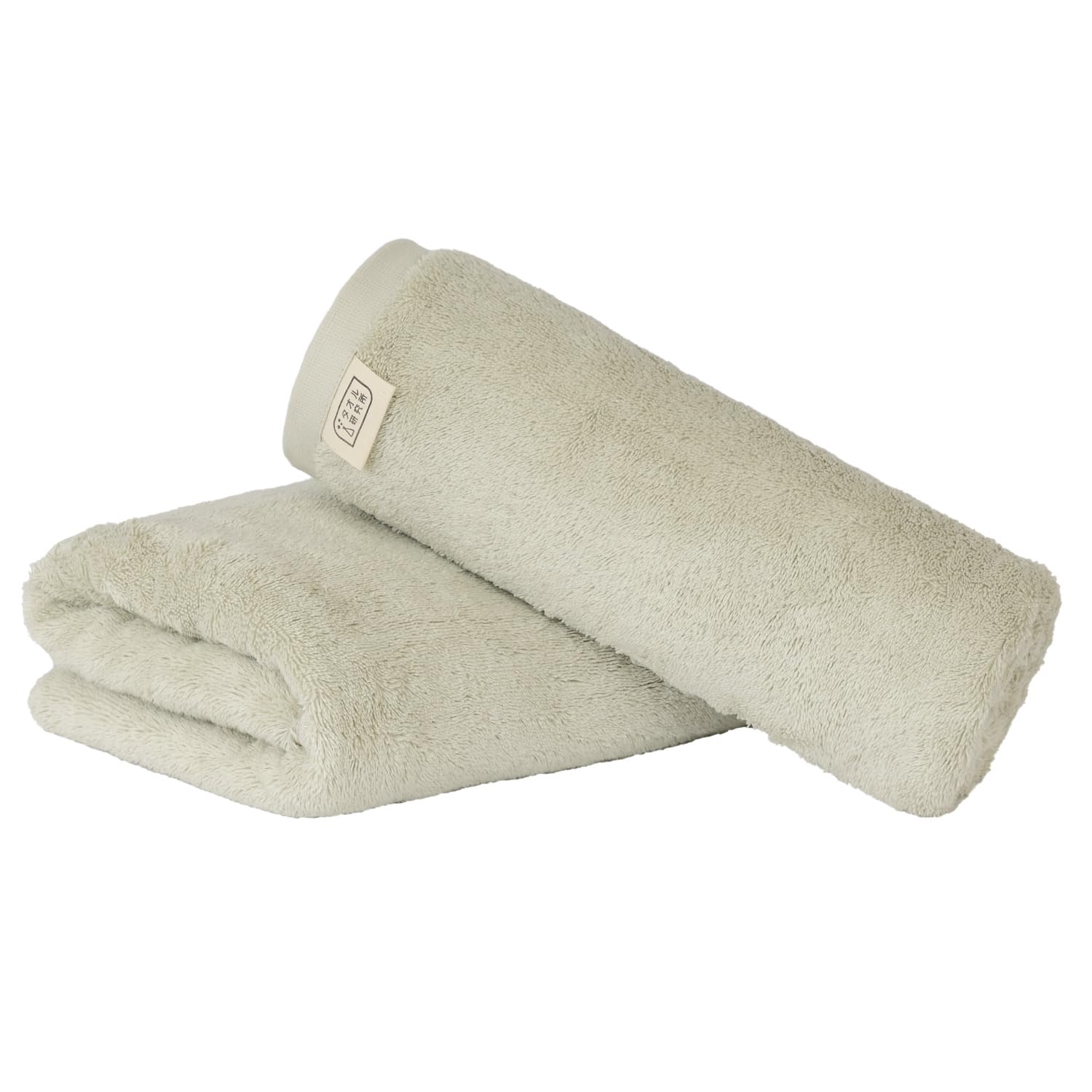 

Towel Laboratory Ash Gray Bath Set of JapanTechnology [Naturally Soft] #024 Towels, 2, Soft, Thick, Smooth, Long-Lasting, Fast-Absorbent, Durable,