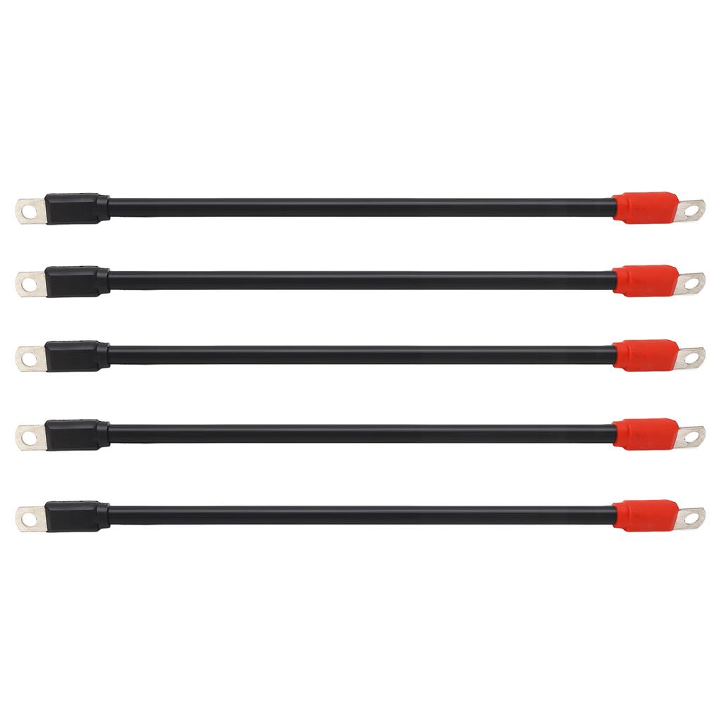 5pcs Golf Cart Battery Cables PVC Sheath Battery Cables 4 Gauge Replacement for Club Car DS 36V 48V Golf Cart
