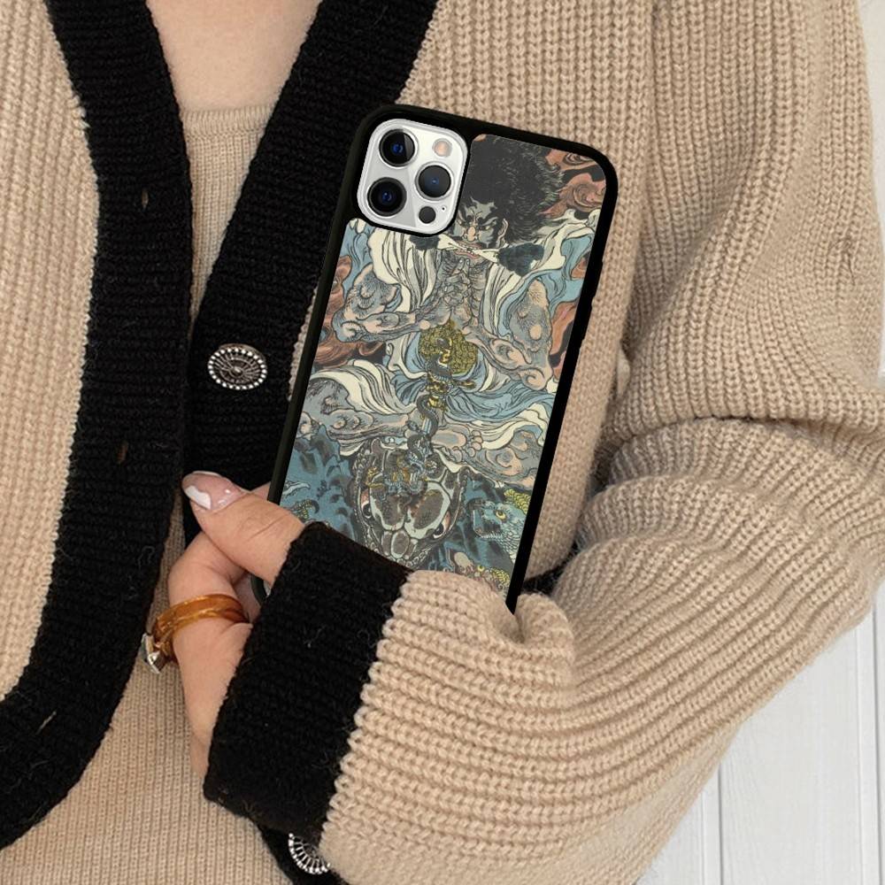 

Utagawa Kuniyoshi Ukiyoe Art For IPhone 17 16 15 14 13 12 11 Pro Max Plus Mini PC+TPU Back Phone Cover iPhone 15pro max