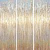 3.3 X 6.6 Ft Foil Fringe Backdrop Curta, Tel Streamers Party Decorations, Fringe Backdrop for Birthday, Baby Shower, Gender Reveal, Graduation (3,