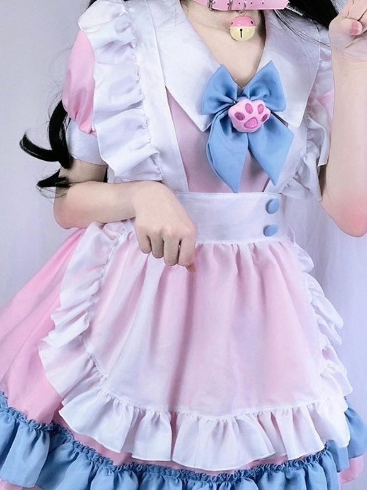 Lolita Servant Kawaii Apron Dress Japanese Anime Show Cosplay Costume High Quality Maid Outfit Women Sexy Lingerie Stage Uniform