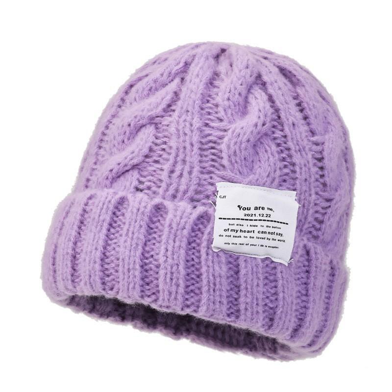 Women's Stretchy Beanie Hat Winter Skull Cap Soft Casual Headwear, Versatile Fashion, Comfortable Warm Hat