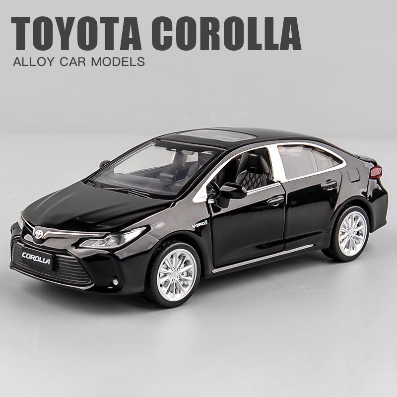 

Ченчжень 1:33 TOYOTA Corolla Гібридний легкосплавний автомобіль. Лита під тиском модель іграшкового автомобіля. Звук і світло. Дитячі іграшки. Колекціонування. Подарунок на день народження.