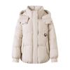 Women's Hooded White Duck Down Jacket - 2025 Winter, Short, Thickened, Warm for Middle-aged and Elderly.