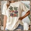 Botanical Fig Shirt Watercolor Fruit T Shirt Cottagecore Tee Vintage Botanical Illustration Garden Lover Gift Nature Top Cottagecore Shirt