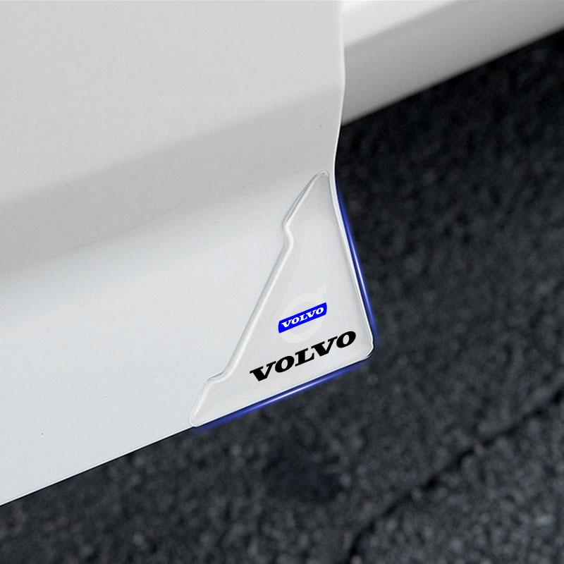 2pcs Silicone Car Door Corner Protector Anti-Collision Scratch Cover For Volvo 240 C70 S40 S50 S60 S70 S80 S90 V40 V50 V60 V90 XC40 XC60 XC90 Truck