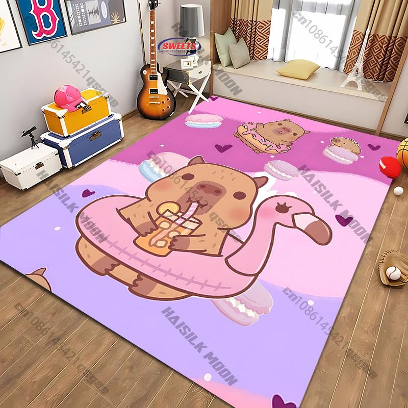 Playful Pink area large size rug for Kids' Rooms or Nurseries carpet for home sofa bedroom, gift mat