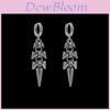 Geometric Zinc Alloy Hoop Earrings For Women With Moon Elements For Casual Wear