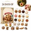 2D Flach -Thematische Weihnachts-Adventskalender-Countdown-Geschenkbox für die Feiertage