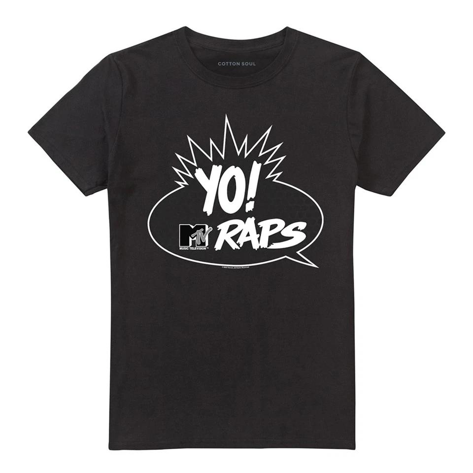 Yo Mtv Raps Yo Mtv Raps Logo T-Shirt S-5XL, Black M