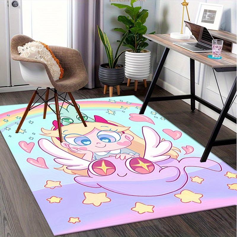 1pc Star vs. the Forces of Evil Office Carpet Soft Polyester Entrance Carpet Washable Non slip Machi