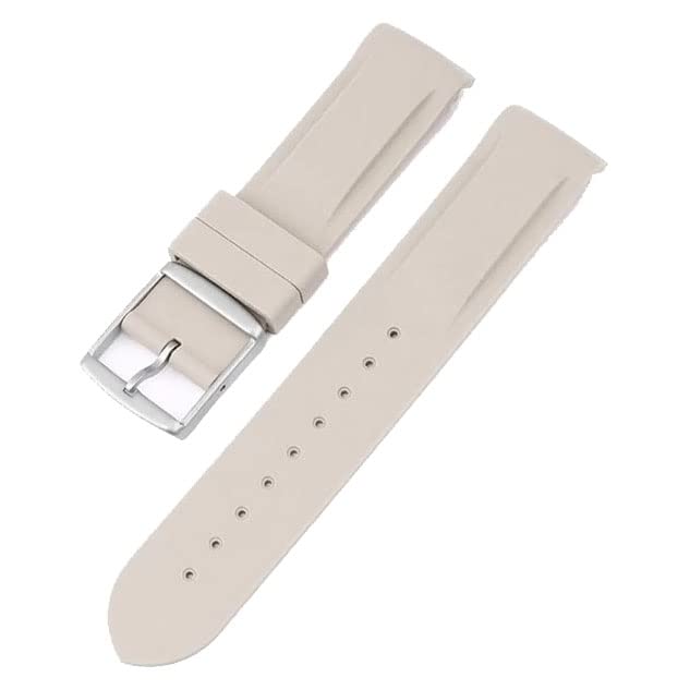 Swatch x Omega Eksklusiv gummireim med spenne (Beige)