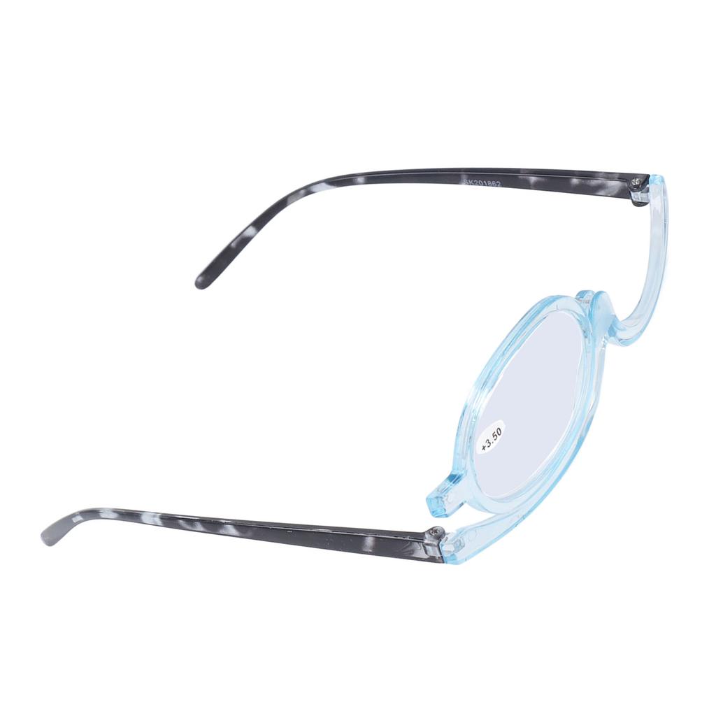 Einseitige Make-up-Hilfsbrille Kosmetische Klapp-Lesebrille mit Vergrößerung für Auftritte +3,50