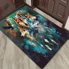 Dreamcatcher Wolves Rug - Native American Spirit Animal Art, Boho Chic Living Room Decor Anti slip carpet can be machine washed