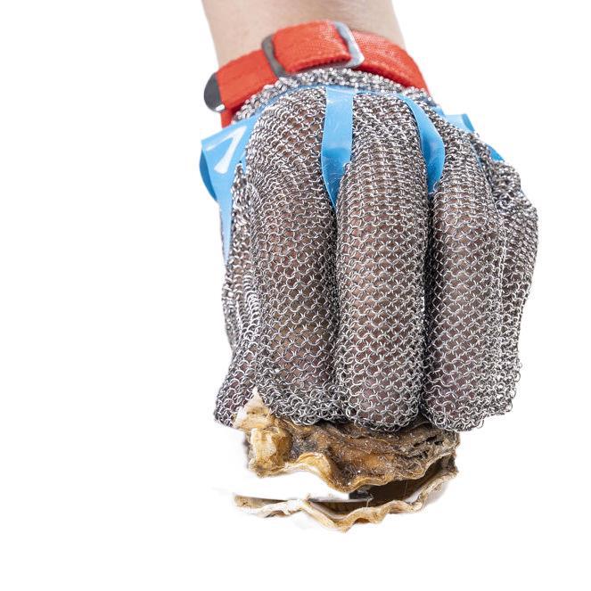Gants en chaîne en acier inoxydable résistants aux coupures pour la cuisine et la protection du travail