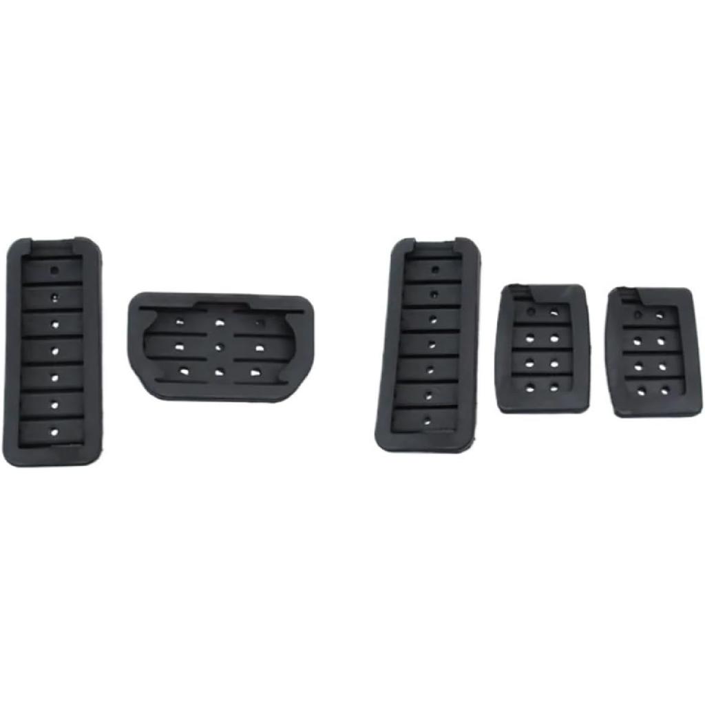 Car Gas Brake Pedal Compatible with Kia Soul SK3 GT-Line EV 2020~2025 Rubber Anti-Slip Stainless steel Footrest Foot Cover Pad Accessories(AT 2pcs)