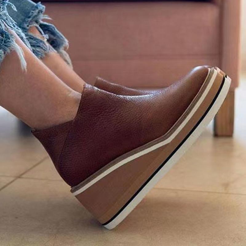 Buy Large Size Wedge Heel Boots Women 