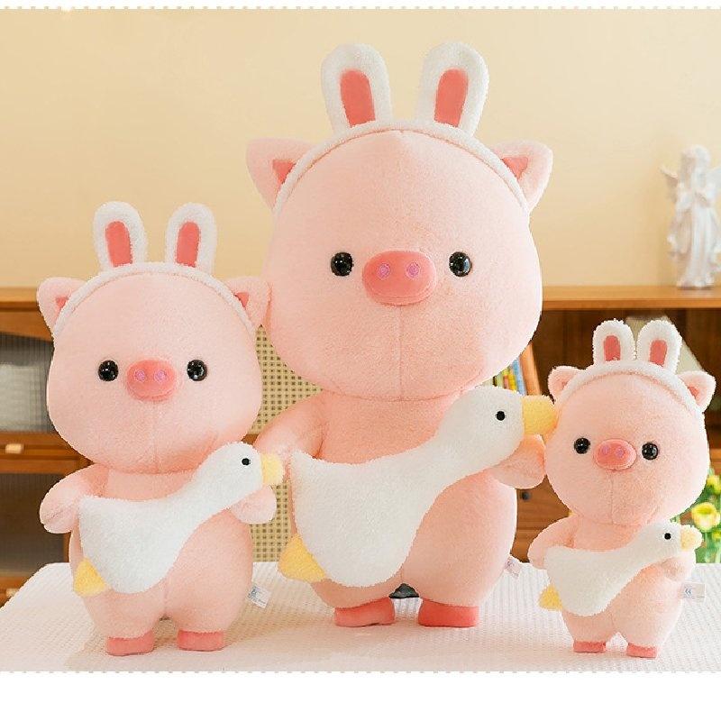 Hold Ears Rabbit Goose Pig Plush Toys Pillow Room Decoration Gifts Children