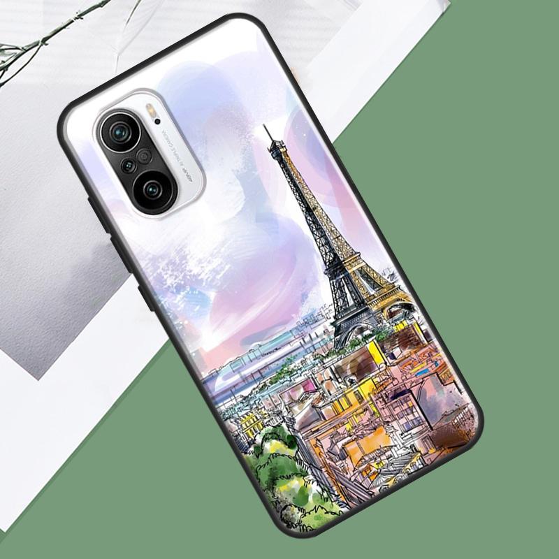 France Paris Eiffel Tower Case For Xiaomi 17 Pro Max 13 14 15 Ultra 13T 14T 15T Pro POCO F7 F5 F6 X5 X6 X7 Pro Cover