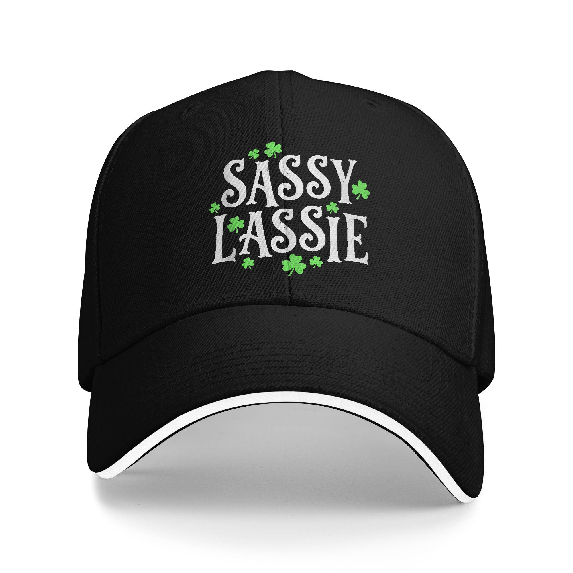 

Funny St Patrick s Paddy s Day Sassy Lassie Shenanigans Baseball Cap Summer Unisex Trucker Hat Casual Outdoor Baseball Caps One Size чёрный