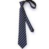 Dibangu Striped Wedding Tie Handkerchief Men's Necktie Pocket Square Ring Tie Set for Gift