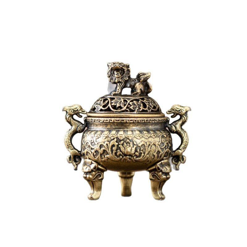 Magpie Lucky Incense Burner Metal Lotus Incense Burner Bowl Incense Holder With Handle Yoga Meditation Home Decor Ancient Style
